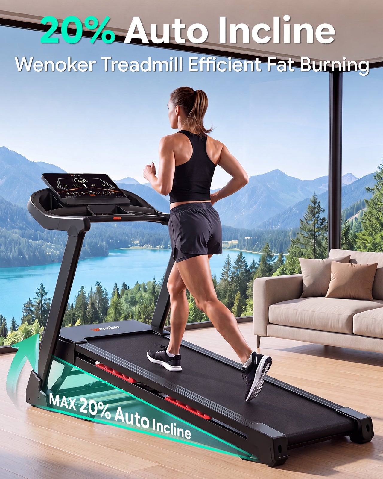 Wenoker X-T510M tapis pliable avec inclinaison (précommande, expédition ~8/15.)