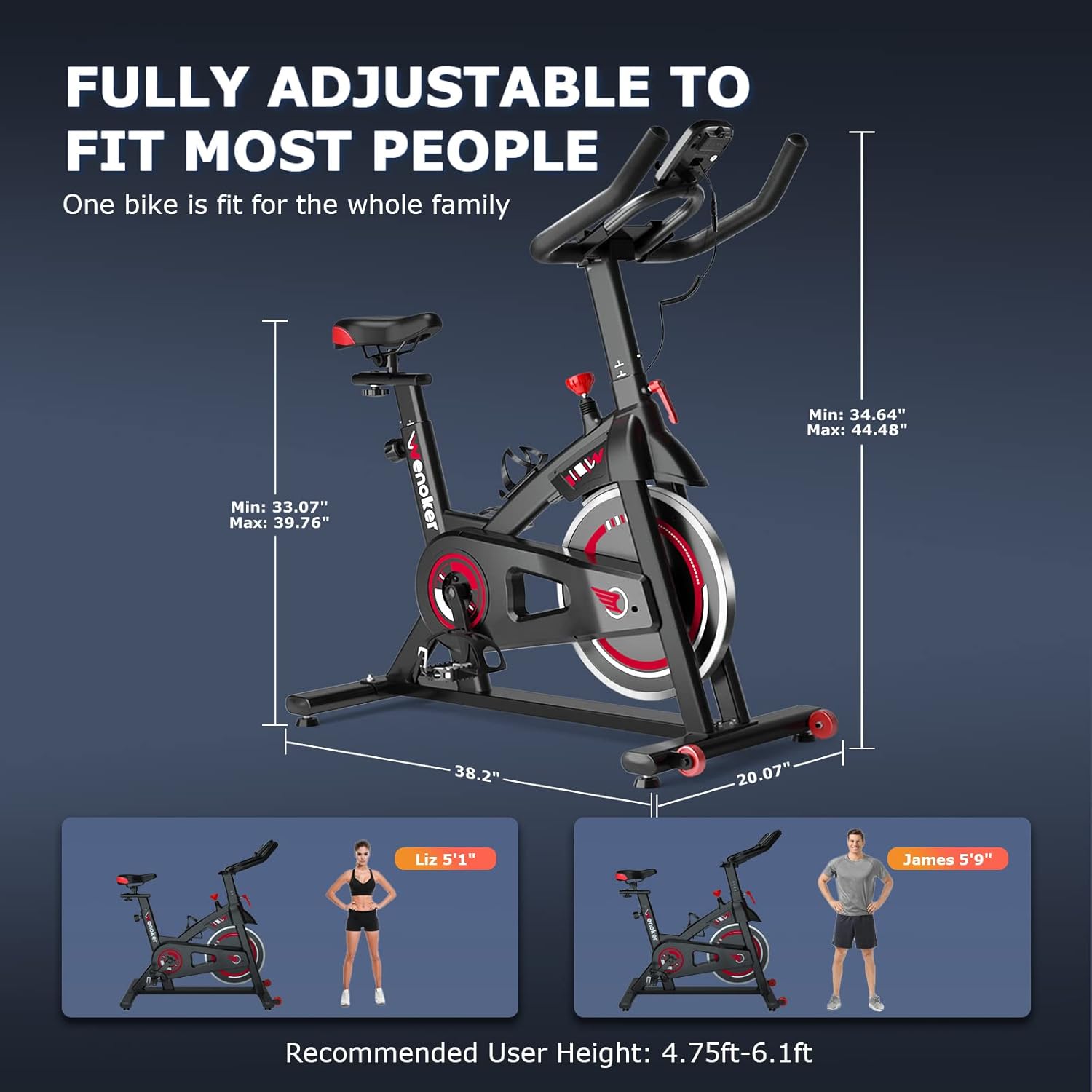 Wenoker JC303 vélo magnétique