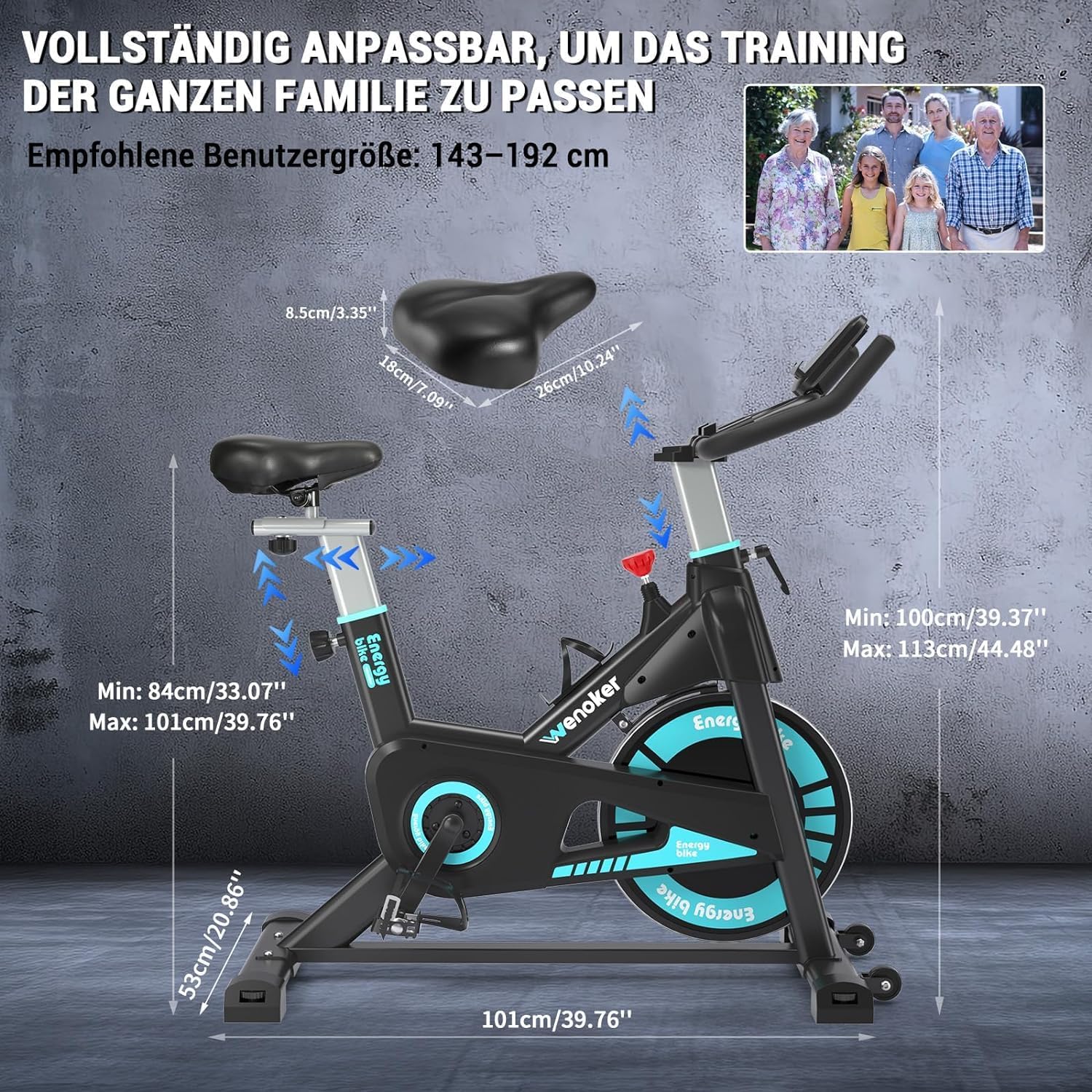 Wenoker vélo magnétique JC308