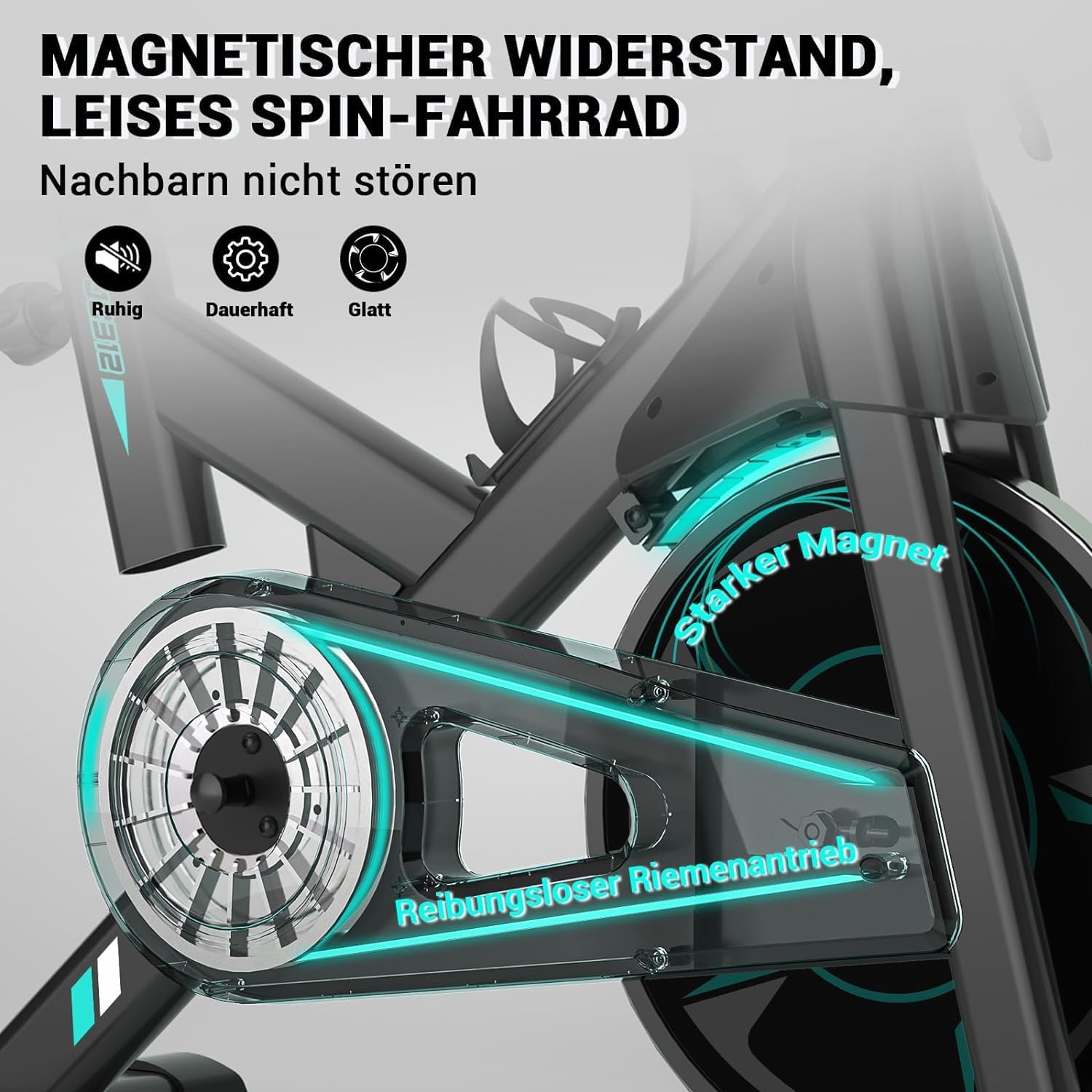 Wenoker vélo magnétique JC312 (Bleu)