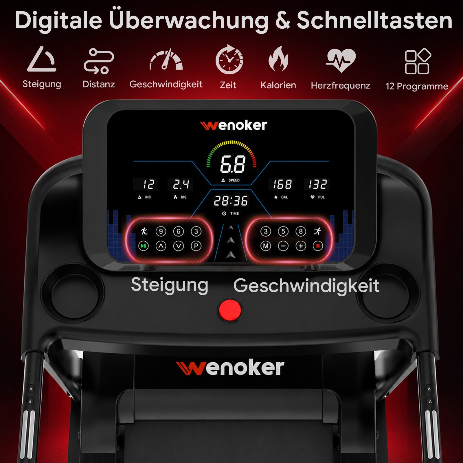 Wenoker X-T420 tapis pliable avec inclinaison