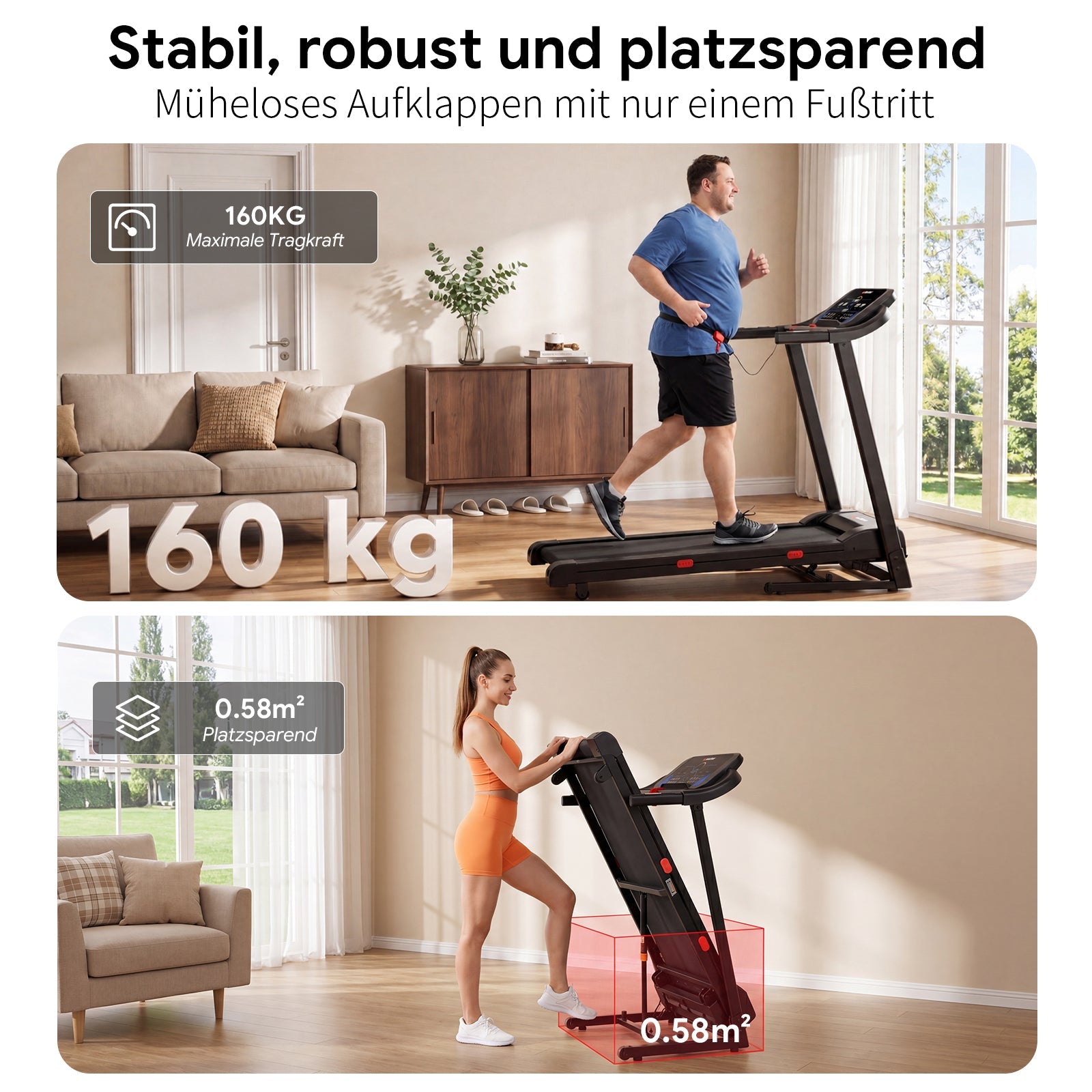 Wenoker X-T420 tapis pliable avec inclinaison