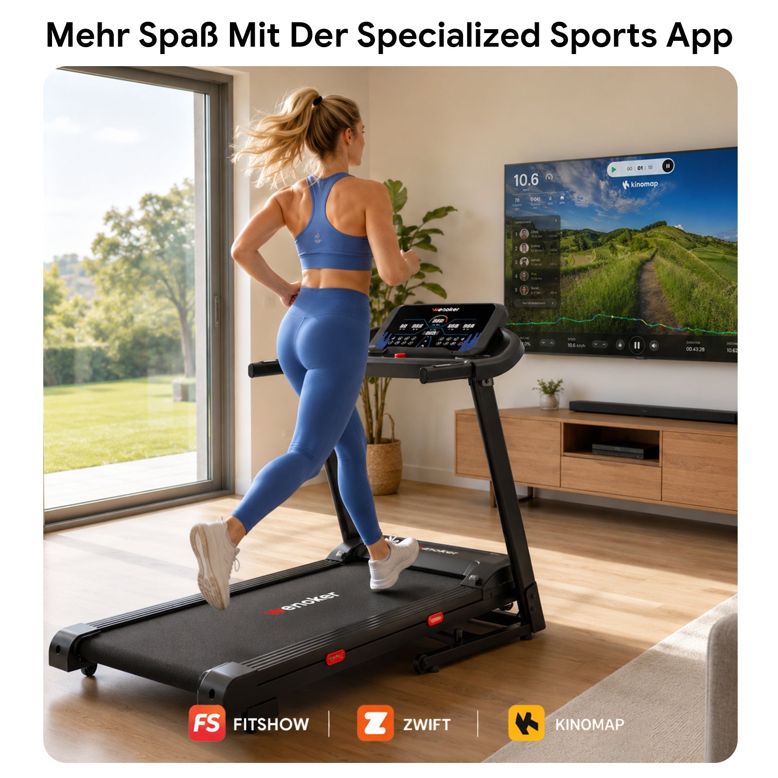 Wenoker X-T420 tapis pliable avec inclinaison